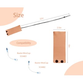 Peritoneal Dialysis Catheter Shower Cover， Peritoneal Dialysis Catheter Holder for Baxter 5C4482 5C4483, PD Secure Shower Support for Men & Women (Pink)