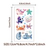 Cartoon Marine Animals Shells Octopuses Seahorses Turtles Temporary Tattoos &