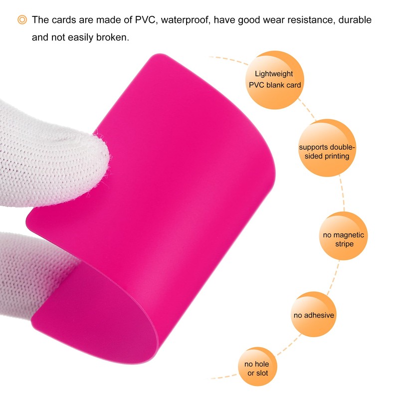 MECCANIXITY 200 Pack Blank PVC Cards 15mil ID Blank Credit