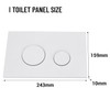 PuritySage Wall Hung Toilet Tank with Dual Flush Plate,Compatible with