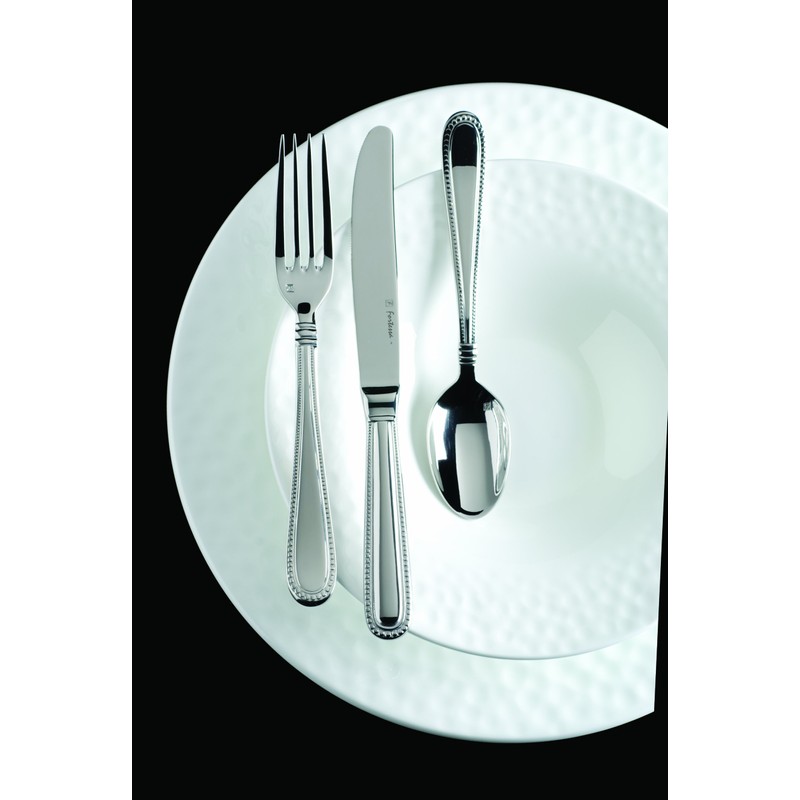 Fortessa Caviar 18/10 Stainless Steel Flatware Bouillon Spoon, Set of