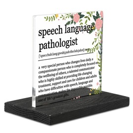 Appreciation Gifts for Speech Language Pathologist,Thank You Speech Language Pathologist Gifts, SLP Gifts for Graduation Birthday Christmas, SLP Desk Decorative Signs YT398