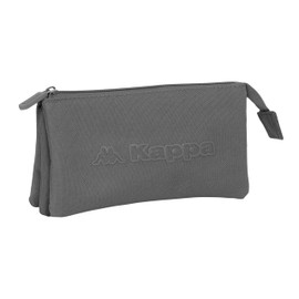 safta Kappa Basics Pencil Case for Children, Ideal for School Age, Comfortable and Versatile, Quality and Resilience, 22 x 3 x 12 cm, Grey, M, Casual