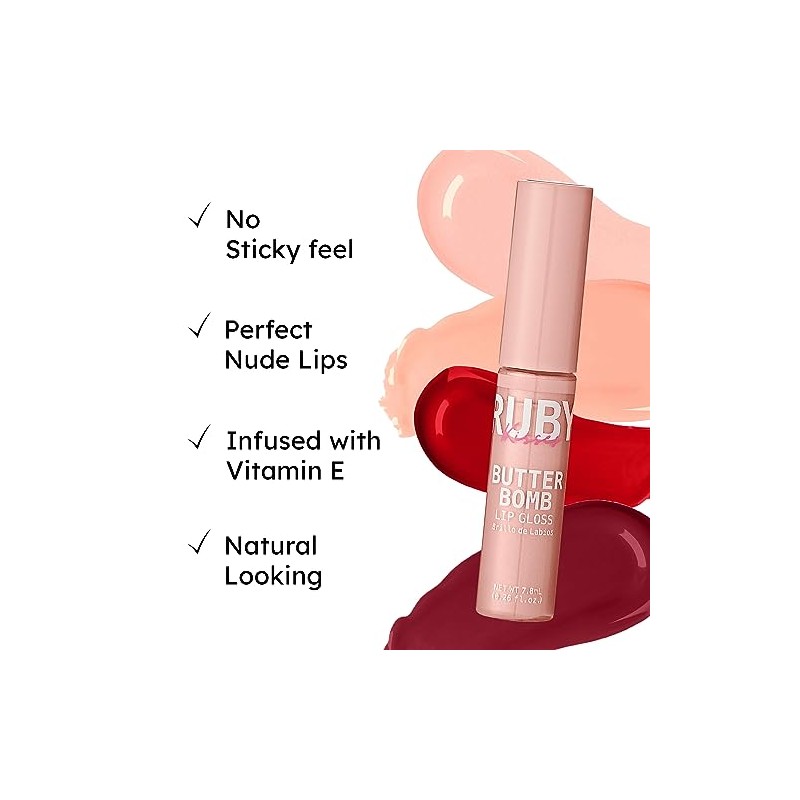 Ruby Kisses Brillo De Labios Butter Bomb Gloss, Brillo De