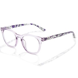 LianSan Reading Glasses for Women - Stylish Blue Light Blocking Computer Readers with Spring Hinge(Transparent,2.75x)
