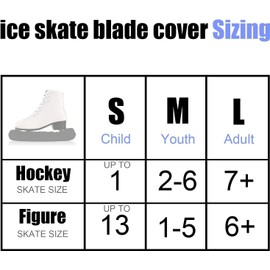 Ice Skate Blade Covers,Skate Guards for Ice Skates,1 Pair Skate Covers,Figure Skates and Ice Skates,Skating Soakers Cover Blades for Kids Youth Adult, Skate Accessories for Men Women Children (M)