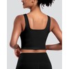 Womens Sports Bras 5 Packs - Square Neck Longline Workout