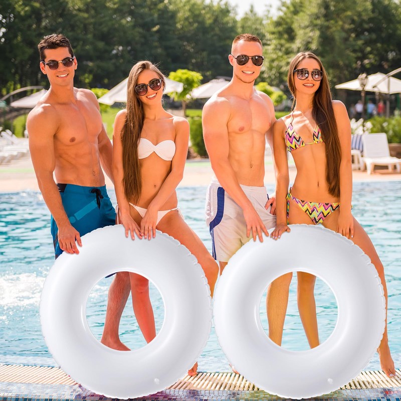 Gemscream 3 Pcs Jumbo Inflatable Pool Float 47.24 Inches Swimming