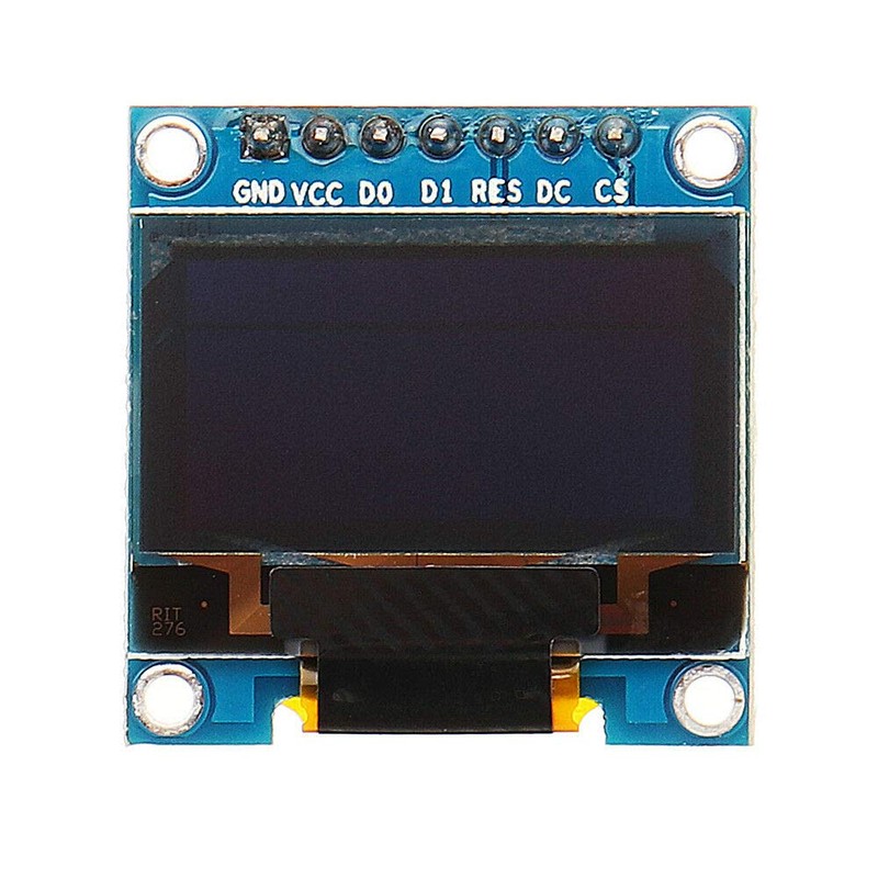 Fasizi 2Pcs 7Pin 0.96 Inch OLED Display 12864 SPI IIC