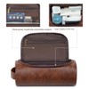 AIMALL 1 Small Travel PU Leather Cosmetic Bag 9.6x6.1x3.3 inches