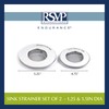 RSVP International Stainless Steel Kitchen Sink Strainer, Food Scrap Trap,
