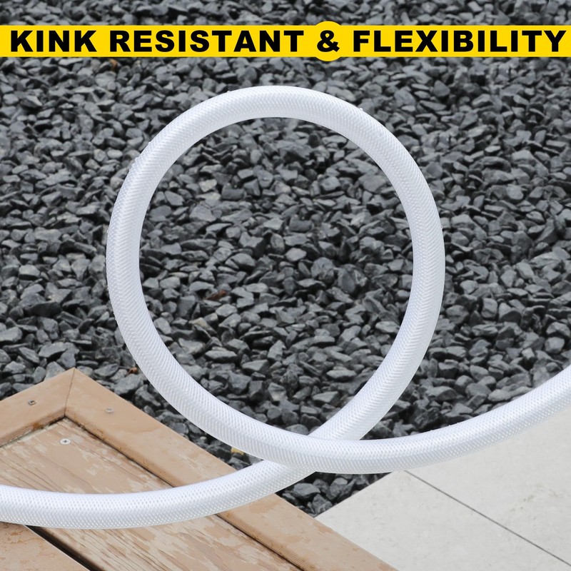 WYNNsky 3/4’’ID 25FT High Pressure Braided Clear PCV Tube
