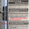 Eockatoo 2 Point Bolt Mortise Lock Body Replacement Parts Fit