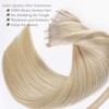 Lacerhair Tape in Human Hair Extensions Ash Blonde Highlights #60A