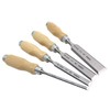 Narex Bevel Edge Chisel Set with Wooden Handles, Set of