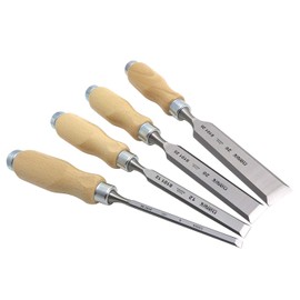 Narex Bevel Edge Chisel Set with Wooden Handles, Set of 4 pcs