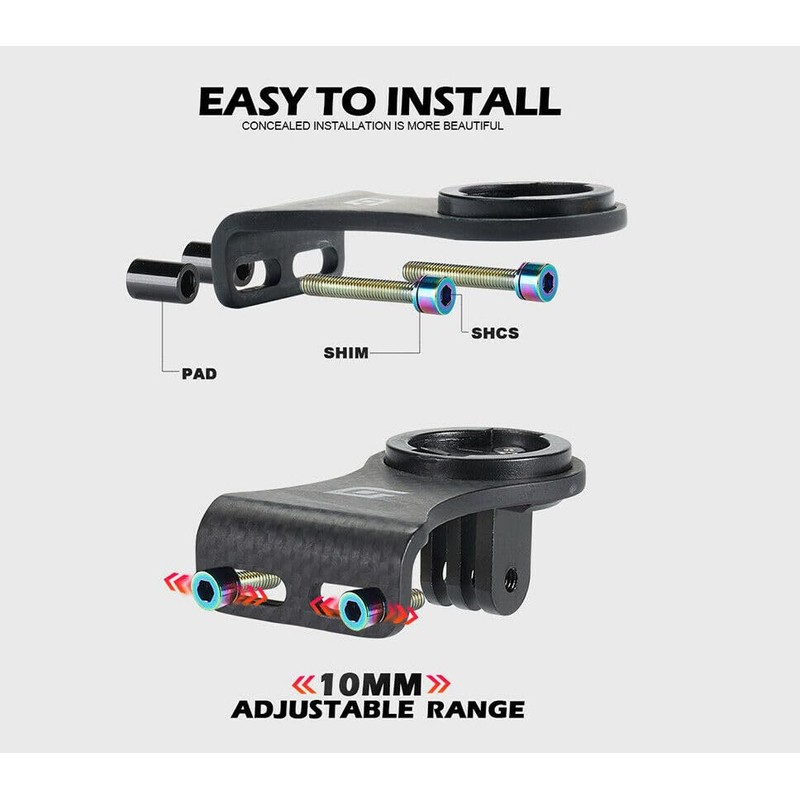 Brighton Attachment, Ultra Lightweight, Carbon Cycle Computer Mount, Dedicated Attachment
