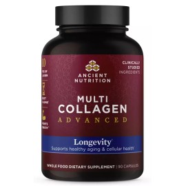 Ancient Nutrition - Multi Collagen Advanced - LONGEVITY - 90 Capsules - 10/2026