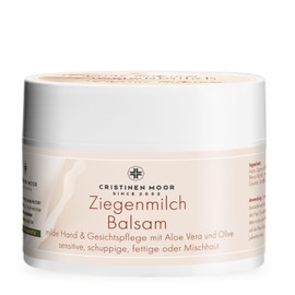 CristinenMoor Goat Milk Cream with Organic Goat Butter, 300 ml, Moisturising Cream for Face and Hands, with Organic Aloe Vera & Organic Olive Oil, Premium Body Care, Contains Vitamins A and E