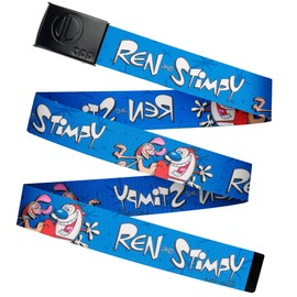 Odd Sox, Nickelodeon Cartoon Belt, Ren & Stimpy, Adult, 1.5" Inch