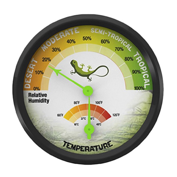 None Reptile Terrarium Thermometer Dual Hygrothermogra