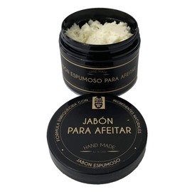 Jabón Espumoso para rasurar barba o bigote con ingredientes naturales