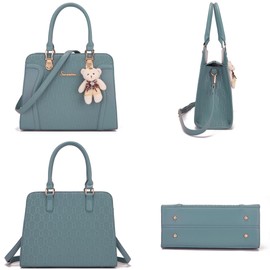 Women's Fashion Handbags Tote Bags Shoulder Bag Top Handle Satchel Purse Set 4pcs