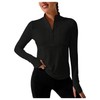 SOLY HUX Women's Half Zip Workout Tops Mock Neck Long
