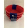 GI 3 Ramekin Sauce Cups, Red, Plastic, 83.33 ml, 250
