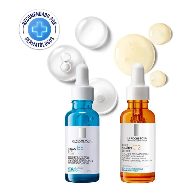 Kit La Roche-posay Rutina Anti-arrugas/anti-oxidante Todo Tipo De Piel Día/noche