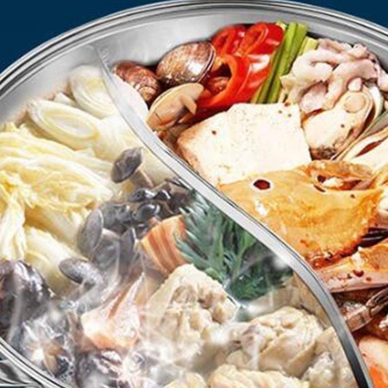 LP Living Plus Dual Sided Stainless Steel Shabu Shabu Hot