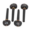4PCS Fine Tune Peg Black Ebony Pre Punched Handmade Wear