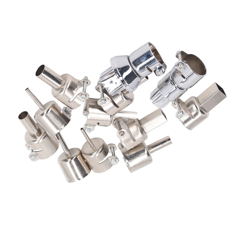 12Pcs Hot Air Gun Nozzle with Locking Screw Heat Gun