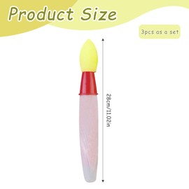 LUHOCIY 3 Stück, Sidewalk Chalk Paintbrush, Sidewalk Chalk Paint Brush Set, DIY Kinder Basteln Scrapbooking Pinsel, für Zeichnung Pflaster Kreide, Scrapbooking und Handwerk Projekte für Kinder