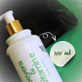 SNG COSMETICS Aloe Vera & Vitamin E Body Lotion 300 ml - Deep Moisturization Waterlily, Argan oil and Almond oil Extracts Suitable All Skin Types
