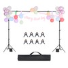 Happybuy Adjustable Backdrop Stand Kit, 7 x 10 ft Portable