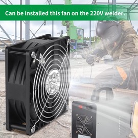 WDERAIR EC 120mm x 38mm Axial Fan AC 110v 120v 220v 240v Ball Bearing High Airflow for Server Rack Industrial Case Cooling