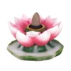 Colourful Resin Lotus Backflow Burner - 4.5cm x 7cm (1