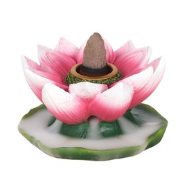 Colourful Resin Lotus Backflow Burner - 4.5cm x 7cm (1 Pc.) - Unique & Eye-Catching Design - Enhance Relaxation & Meditation - Ideal for Artistic Home Decor