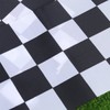 TOYMYTOY 25pcs Black and White Checkered Hand Flag Racing Polyester