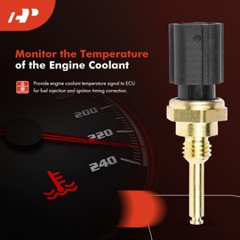 A-Premium Engine Coolant Temperature Sensor [2 Blades] Compatible with Ford, Lincoln, Mercury, fits F-150, F-250 Super Duty, Explorer, Fusion, Edge, Mustang, Taurus, Navigator, Mountaineer & More