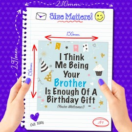 Cult Kitty Brother Birthday Cards - Being Your Brother - Birthday Card Brother In Law, Funny Brother Birthday Card, Big Brother Card