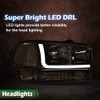 LQI LED DRL Headlights Assembly Compatible with Gmc Sierra 1500