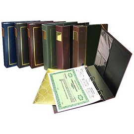 New! Junior Corpkit Corporate kit: Binder with Plate, Gold Wafer Seals, Certificates, Bylaws/Operating Agreement & Slipcase (Not for Profit, Burgundy & Black)