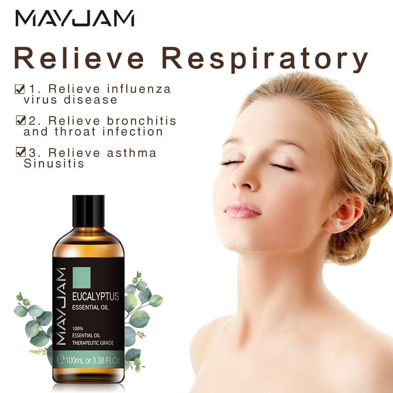 MAYJAM Essential Oil, Eucalyptus Aroma Oil, 100% Natural, Essential Oil,