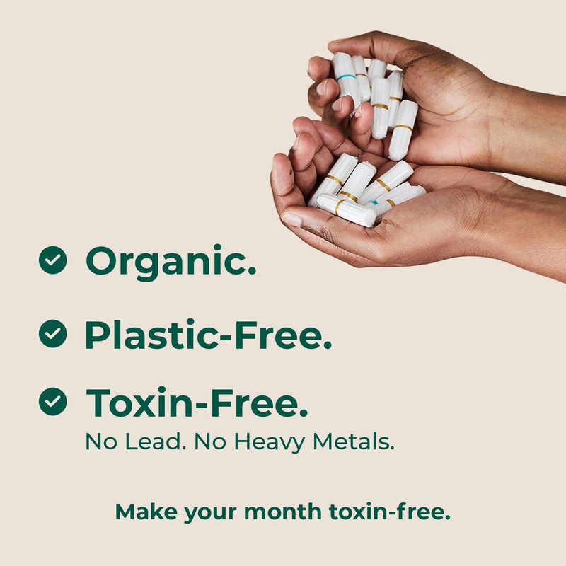 DAME - Toxin-Free Super Tampons (56 Tampons) | 100% Organic