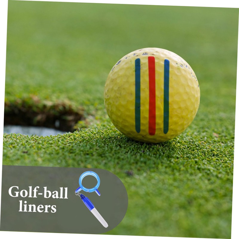 KICHOUSE 1 Set Golf Ball Marker Stencil Alignment Tool for