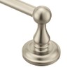 Moen Madison Collection Brushed Nickel 24-Inch Bathroom Single Towel Bar,