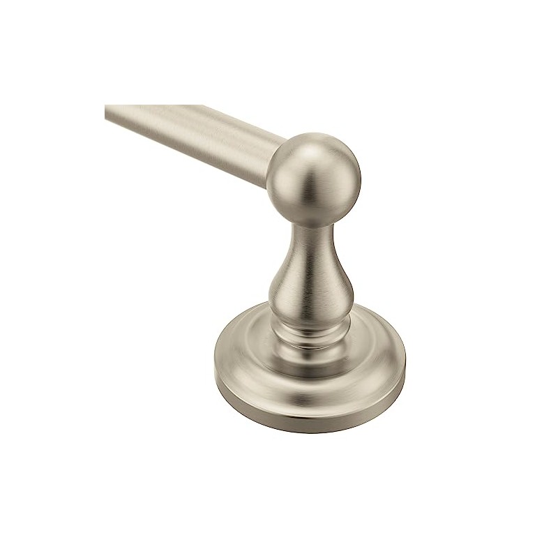Moen Madison Collection Brushed Nickel 24-Inch Bathroom Single Towel Bar,