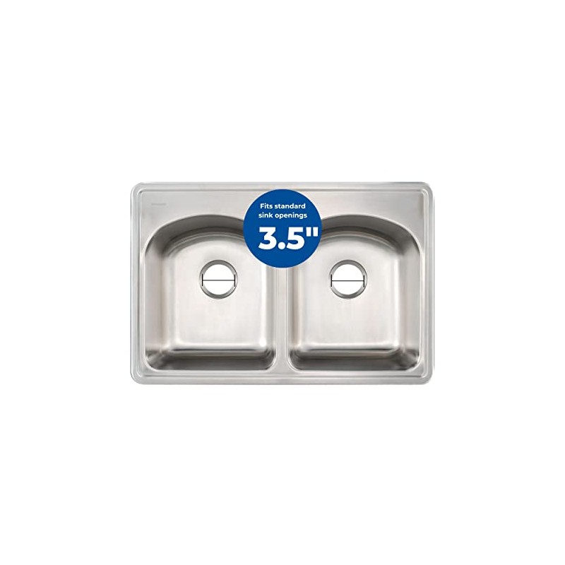 Mr. Scrappy 21-DSFS3-WH 3-Bolt Garbage Disposal Drain Stopper Sink Flange,White